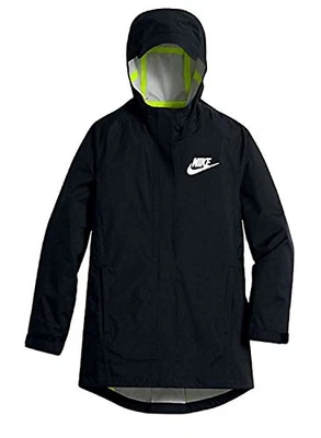 Nike Girls Sportswear Jacket Black Silver Volt  806399-010  - Image 1 of 4