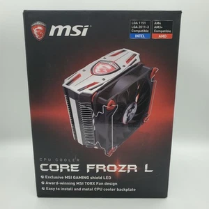 MSi CORE FROZR L Gaming G Series CPU Cooler Hydro Dynamic Bearing Untested AS-IS - Zdjęcie 1 z 17