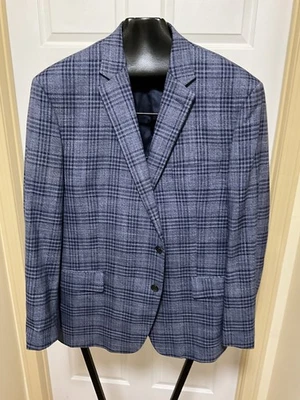 Nuevo Blazer Lauren Ralph Lauren Etiqueta Negra Azul a Cuadros 46 Reg Foto 1 de 4