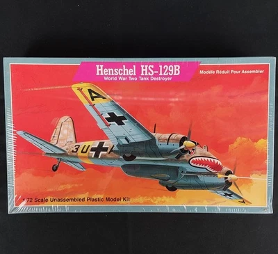 Lindberg Henschel HS-129B World War Two Tank Destroyer 1:72 Scale 1987 Kit #474 - Image 1 of 4
