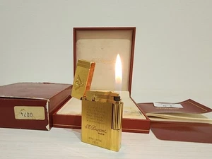 S.T.Dupont Gas Lighter Gold Gatsby Line 2 Limited Edition - Picture 1 of 10