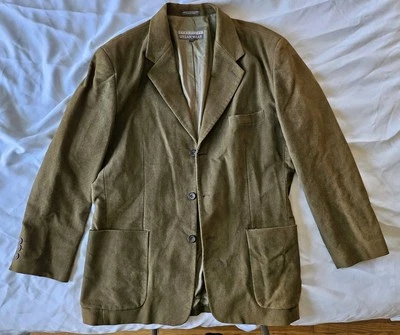 Vintage Men's Olive Green Suit Jacket Blazer Size Large - Image 1 of 4