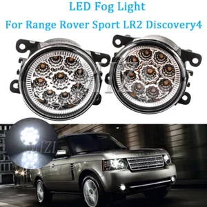 2× LED Driving Lamp Fog Light For Range Rover Sport Freelander 2 LR2 Discovery 4 - Foto 1 di 12