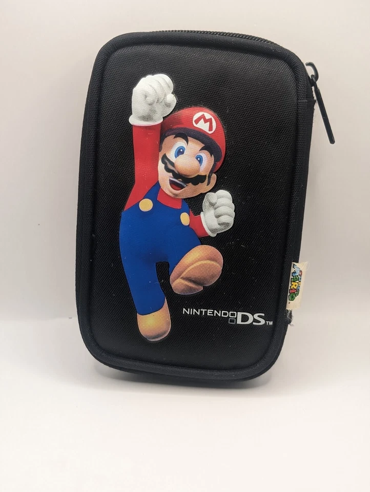 Estuche de Transporte Nintendo DS Lite Super Mario Bros Negro - Usado y Limpio Foto 1 de 4