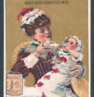 Nestles ca 1883 Baby Killer Pflegeflasche anglo-schweizerische Kondensmilch Handelskarte
