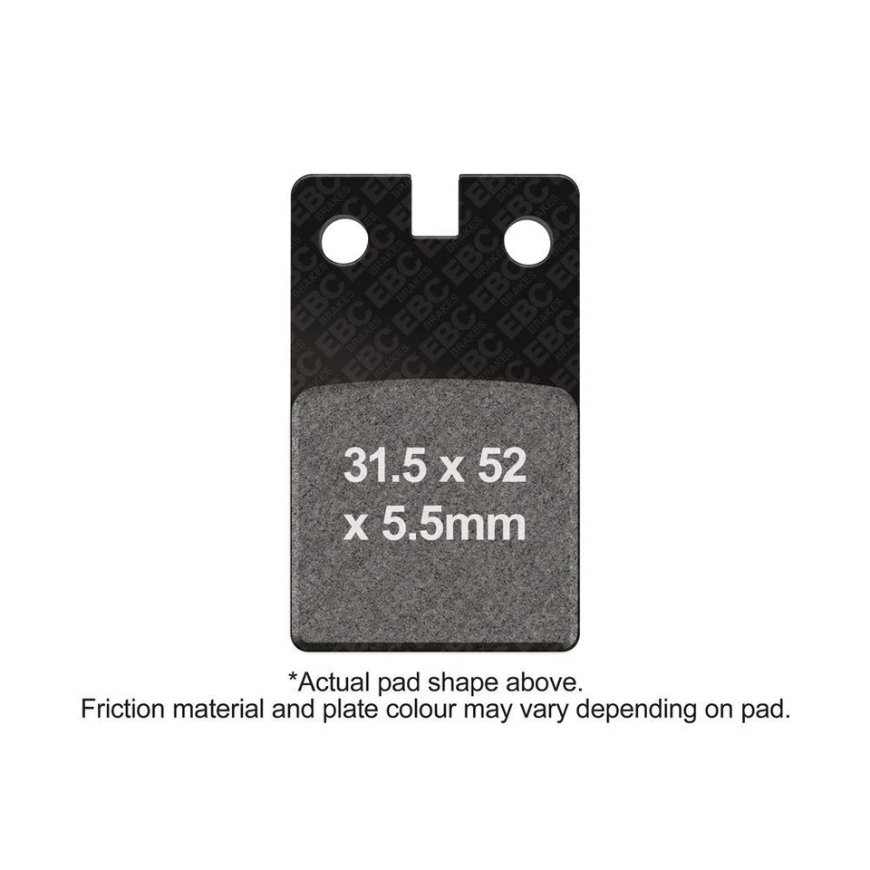 Pastillas de freno delanteras izquierda EBC AF09 Beta TR 34 260 1986 Foto 1 de 1