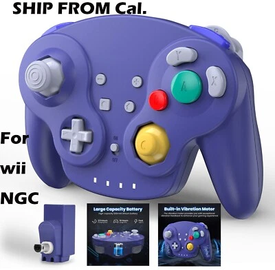 2.4G Wireless Gamecube Controller Rechargeable w/Rumble for Gamecube Console - Image 1 of 4
