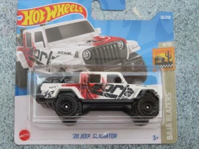 H2026 2020 JEEP GLADIATOR white "BORJA" Hot wheels 2022 026/250 CaseH - Image 1 of 3