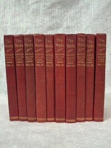Early 1900s Complete Set of Edgar Allan Poe The Works Books Richmond Edition - Picture 1 of 13