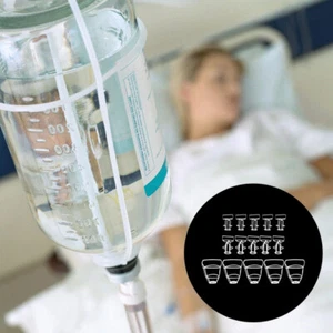 15 Pcs Infusion Network Pp Hanging Saline Solution Bottle Sleeves Rack - Picture 1 of 12