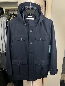 PERRY ELLIS Portfolio Jacket  Size L- NWT - Navy Blue - Picture 1 of 3