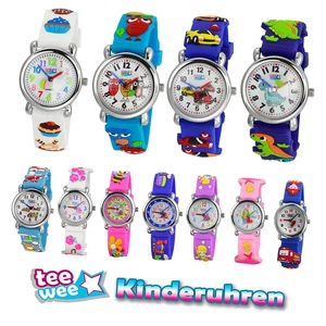 Tee-Wee Kinder Quarz Uhr Motivwahl 27mm Kautschuk Armband bunt Analog UW100X - Bild 1 von 28