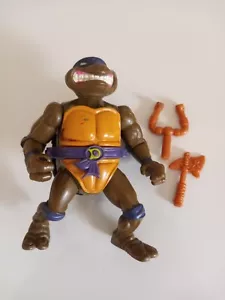 1990 Teenage Mutant Ninja Turtles TMNT Storage Shell Donatello Figure - Picture 1 of 3