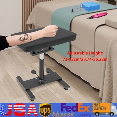 Tattoo Armrest Stand Adjustable Height Rest Stand Arm Rest Bar Large Pad 24x14'' - Image 1 of 4