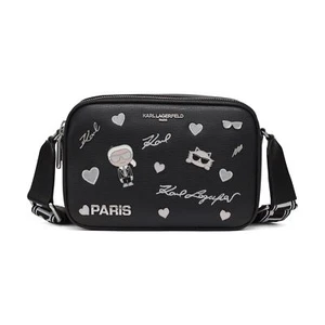 Bandolera Karl Lagerfeld Paris Maybelle Pin Talla Única Negra Brillante Multi - Imagen 1 de 5