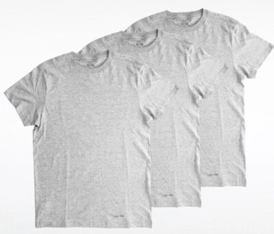 Camisetas Calvin Klein, Camiseta interior clásica ligera de cuello redondo para hombre, PACK DE 3 Foto 1 de 4