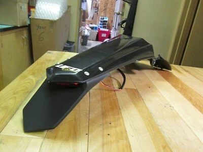 UFO REAR ENDURO FENDER W/ TAIL LIGHT YAMAHA YZ250F 2010-2013 / BLACK - Image 1 of 4