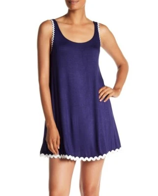 Vestido para mujer The Vanity Room 153190 Ric Rac ribete en contraste azul marino/marfil talla Grande Foto 1 de 3