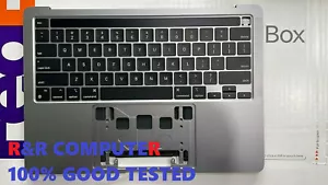 Space Grey Palmrest Top Case Keyboard+TouchBar 2020 13 MacBook Pro A2289 Grade C - Picture 1 of 3