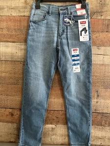 Wrangler Boys Taper Fit Flex Comfort Blue Jeans Husky 14 - Picture 1 of 4