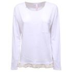 6800Y Maglia Donna Sun 68 Pizzo White Cotton Lace T-Shirt Woman