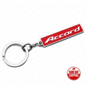 For Accord Letter 3D Logo Sport Alloy Car Home Key Keychain Ring Decoration Gift - Picture 1 of 4