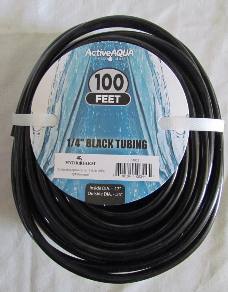Active Aqua HGTB25 0,25 дюйма гидропонные ирригационные трубки футы - Изображение 1 из 1