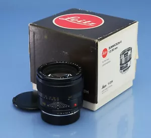 LEICA LEITZ 90MM SUMMICRON-R F2 2ND V PRE APO ASPH 11254 3RD CAM LENS +BOX +CAPS - Picture 1 of 5