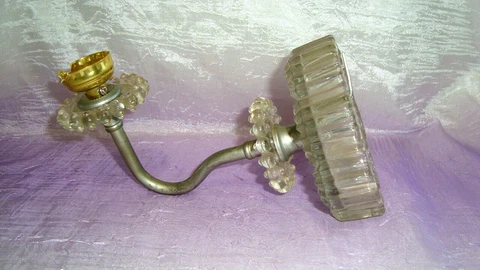 Sweet Vintage Glass Wall Single Arm Wall Sconce/ Light for Restoration Cover