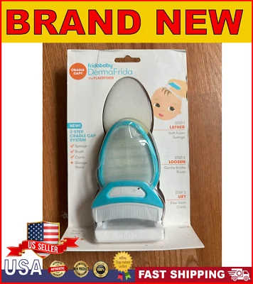 Frida Baby The 3-Step Cradle Cap System, DermaFrida The FlakeFixer, esponja NUEVO Foto 1 de 3