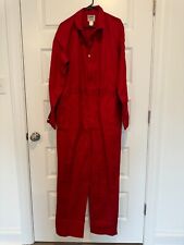 Vintage Lee Men's Union-Alls Red Jumpsuit Coveralls Size Large Long