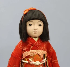  Bambola Ichimatsu bambina 60 cm Taisho GIAPPONE antica - Foto 1 di 1