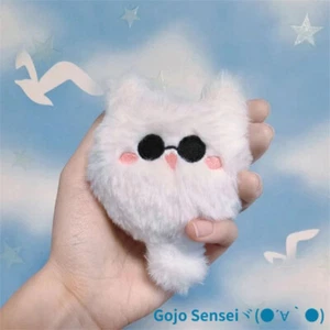 Anime Jujutsu Kaisen Gojo Satoru Cat Plush Toy Cute Embroidery Plush Pendant - Picture 1 of 4