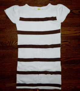 Girl's Crazy 8 Off-White & Brown Sweater Dress Size 10/12 - Picture 1 of 3