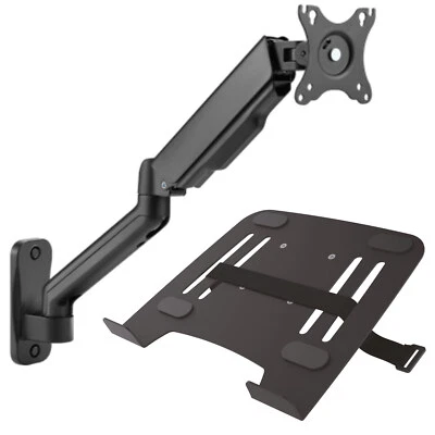 Universelle Notebook Laptop Halterung Wandhalterung mit Ablage Adapterplatte - Bild 1 von 2