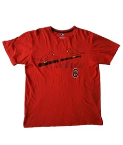 MLB St Louis Cardinals Stan Musial #6 Red T-Shirt Stan The Man MLB Men's Large  - Picture 1 of 9