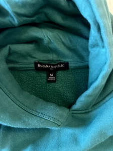 Sudadera Banana Republic Para Hombres Verde Con Capucha Manga Larga con Bolsillo Frontal Talla S  - Imagen 1 de 4