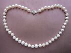 White South Sea Akoya Cultured Pearl Necklace Pearls From 8 Mm To 12 Mm