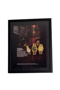 Vintage Framed Print AD Rolex Oyster Perpetual Watches Office And Home Decor - Picture 1 of 3