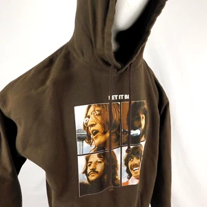 Sudadera con capucha marrón The Beatles Let it Be 2005 Apple Corps talla XL - Imagen 1 de 11