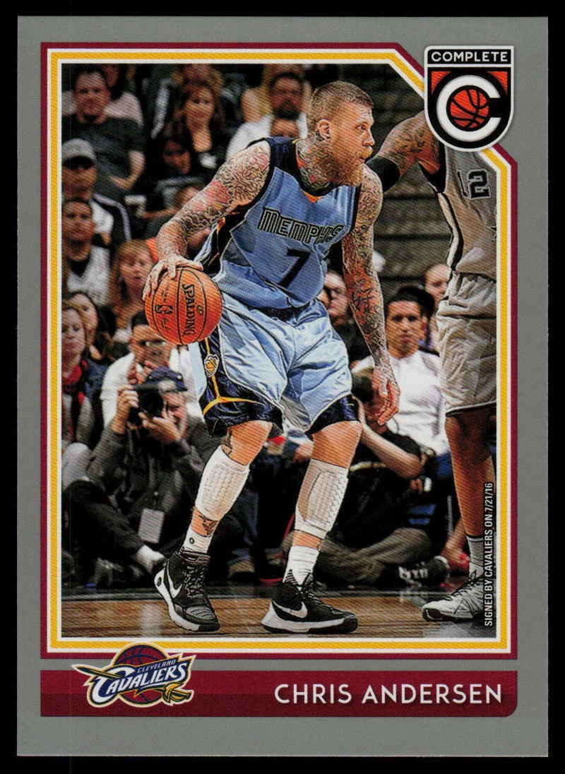 2016-17 Panini Complete #41 Chris Andersen Silver Cleveland Cavaliers