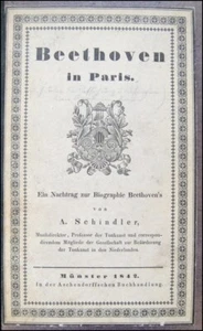 [Ludwig van BEETHOVEN] Anton Felix SCHINDLER: Beethoven in Paris - Picture 1 of 2