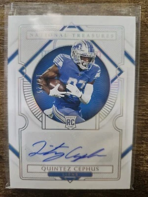 2020 National Treasures Quintez Cephus Rookie Signatures 17/25 - Image 1 of 2