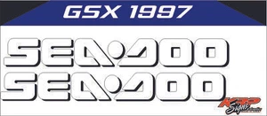 SEADOO GSX 1997 Hull Decals Graphics / Decal / Sticker Kit - Picture 1 of 1