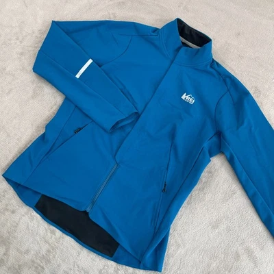 REI Co-op Junction Hybrid Cycling Jacket Men Medium Blue Performance NWOT - Image 1 of 4