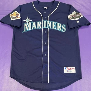 Authentic 2001 Ichiro Suzuki Seattle Mariners #51 Rookie Russell Jersey 48 - Picture 1 of 7