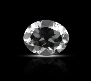 Oval Cut Faceted AAA Natural White Topaz Loose Gemstone For Assorted All Jewelry - Picture 1 of 11