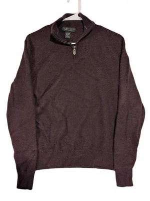  Suéter Pullover Grande para Hombres The Mens Store Bloomingdales Cashmere Cuarto Cremallera Foto 1 de 4