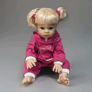 Original Lee Middleton Blonde 20" Baby Doll Violet Eyes 1998 Weighted Reborn - Picture 1 of 8