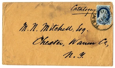 EAS_STAMPS US #9 USED COVER LETTER WITH FAULTS LOT B SCV $125.00 - Image 1 of 2